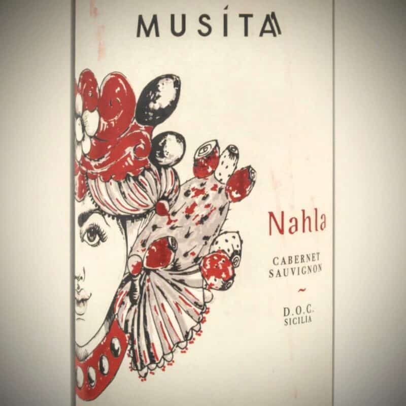 Musita Nahla Cabernet Suavignon label