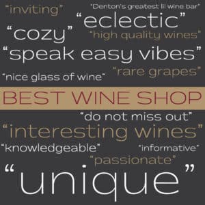 Best of Denton 2024 Wine Shop